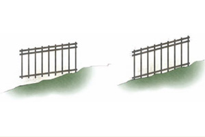 Aluminum Fence yard diagram