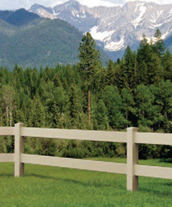 Ranch Rail Style fencing